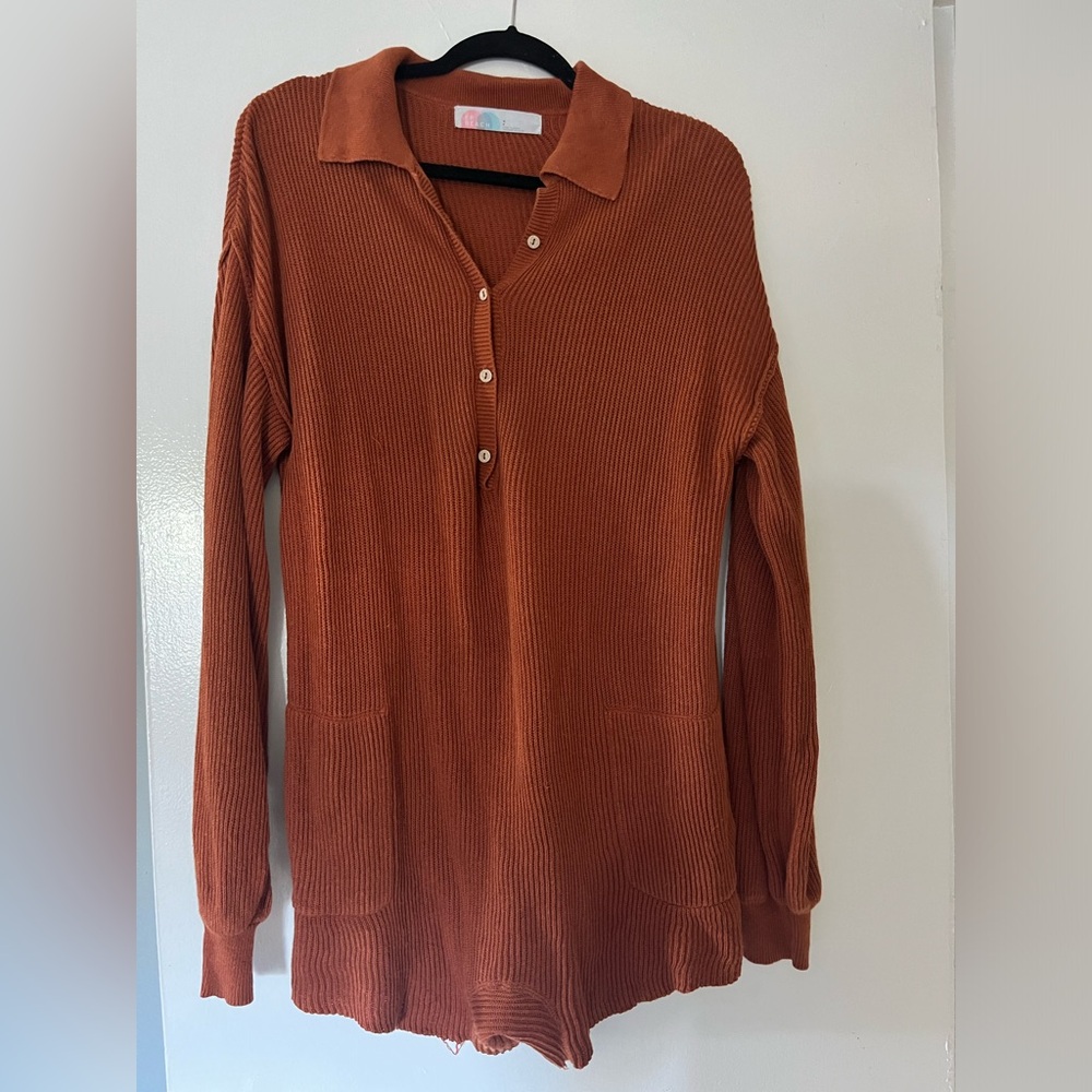 Free People picnic sweater romper